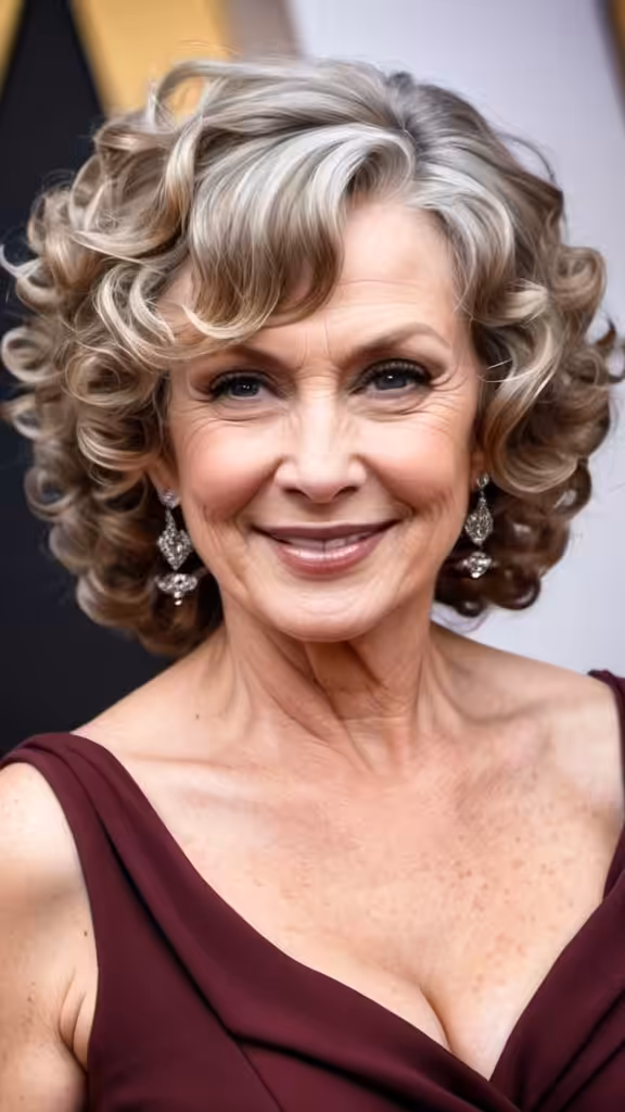 Hollywood Curls Curly hairstyles for women over 50