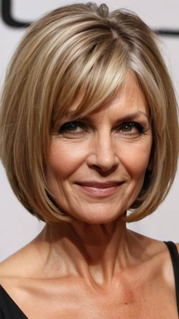 Italian Bob Wavy Hairstyles For Women Over 40