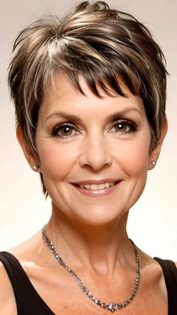 Layered Pixie Pixie Haircuts For Women Over 60