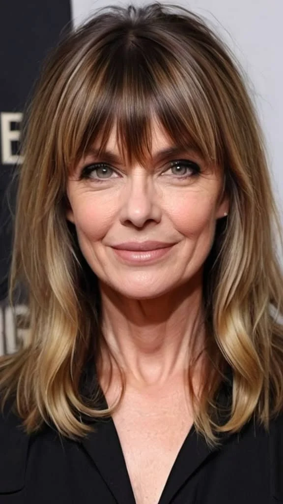 Layers With Curtain Bangs Hairstyles With Bangs For Women Over 40