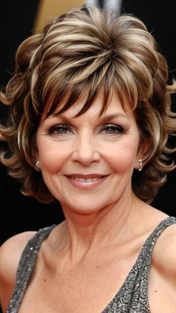 Long Curly Shag Short Shag Hairstyles For Women Over 60