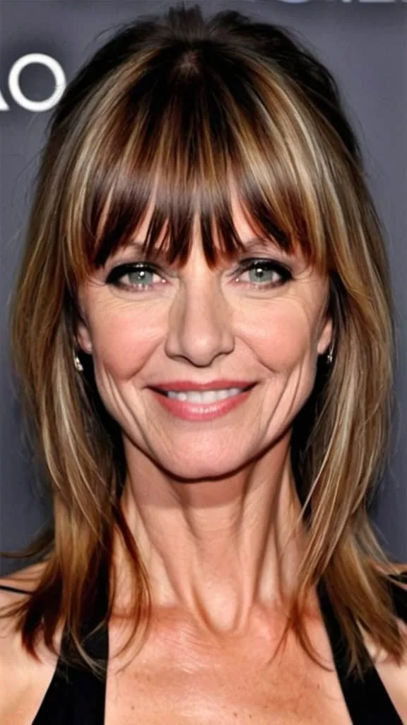 Long Layers with Bangs Hairstyles With Bangs For Women Over 40