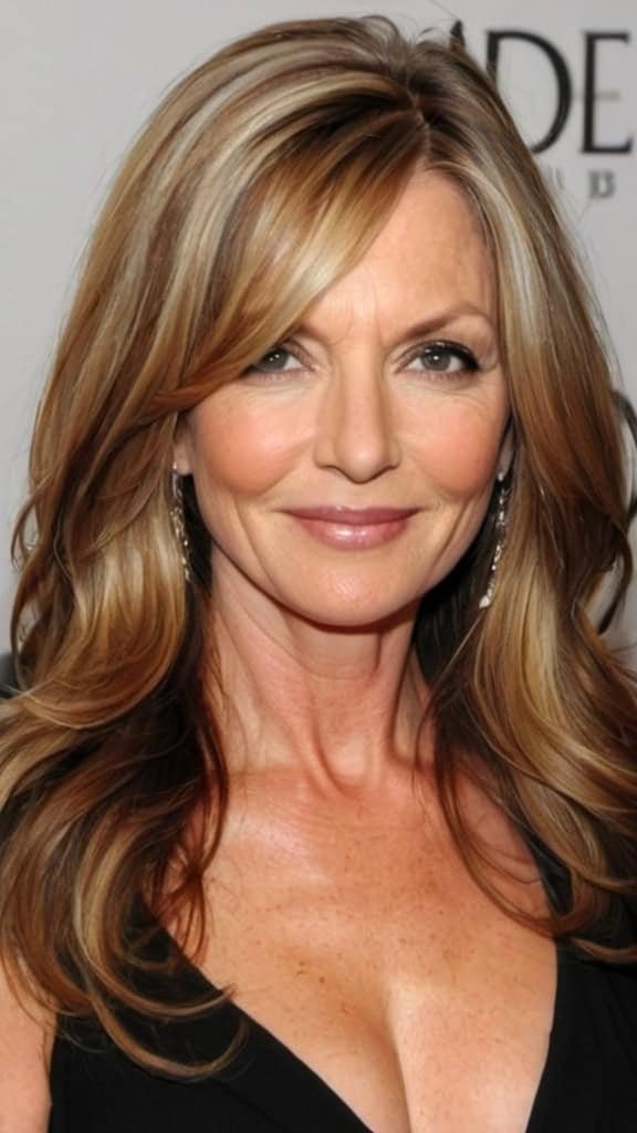 Long Loose Waves Long hairstyles for women over 40