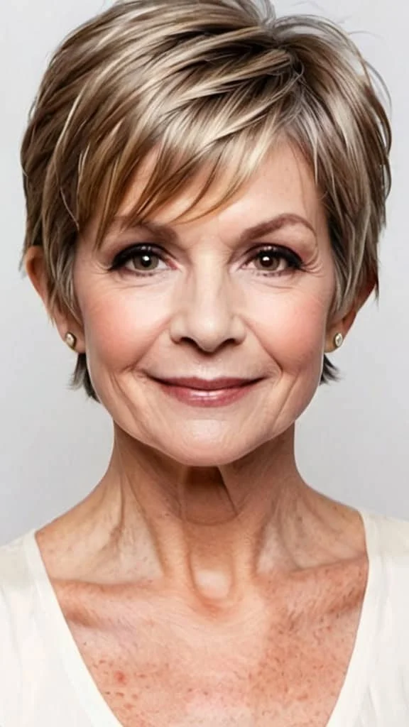 Long Pixie for Thinning Hair Short Hairstyles For Fine Hair for Woman Over 70