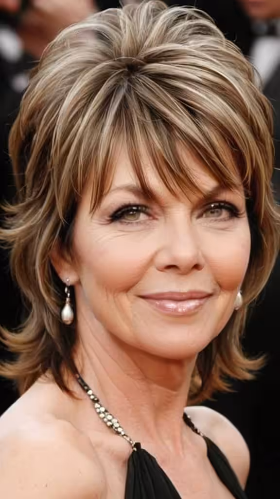 Long Shag Shag Hairstyles For Women Over 50