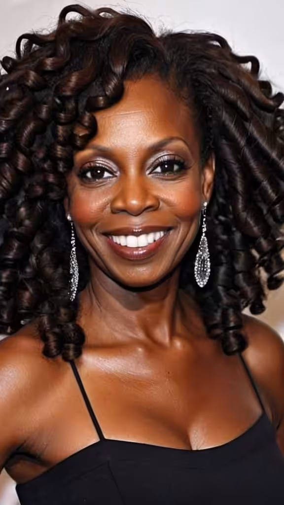 Loose Ringlets for Natural Hair Hairstyles for black women over 50