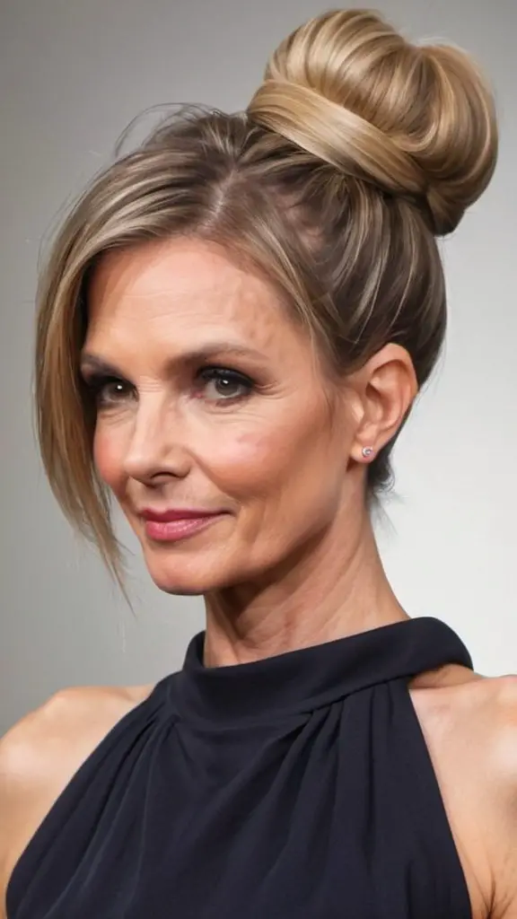11 Best Thin Hair Hairstyles For Women Over 40 Low Bun