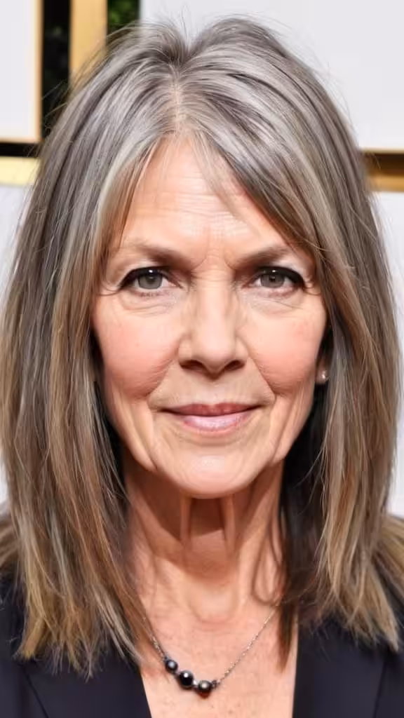 Low-Maintenance Blunt Long hairstyles for women over 50