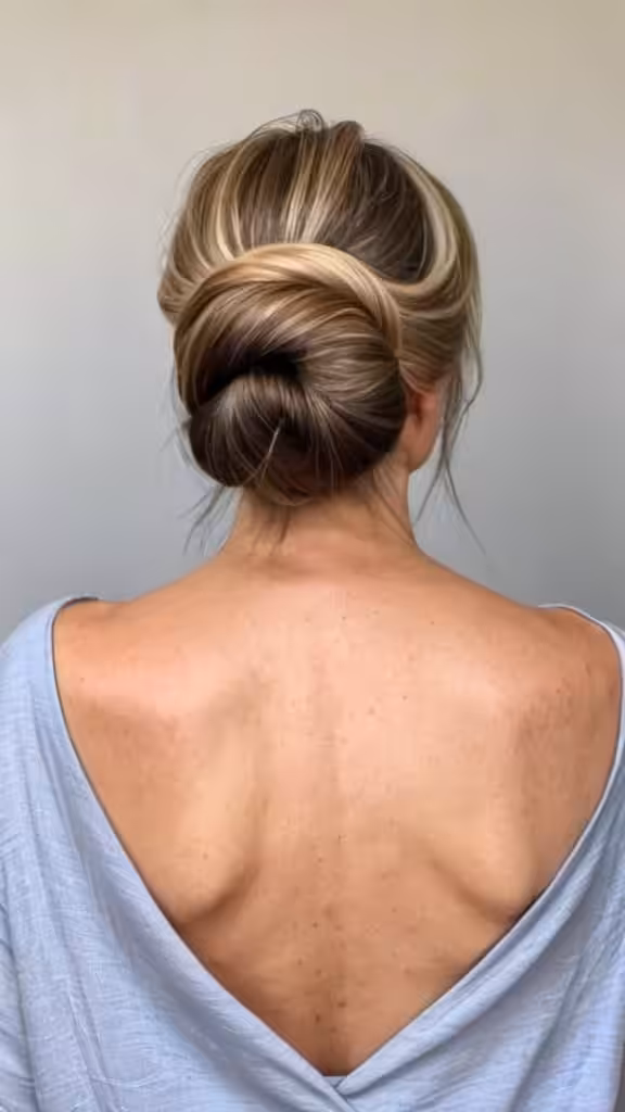 Low-twist Bun Long Hairstyles For Older Women
