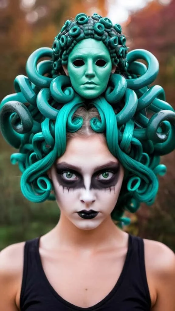 Medusa Hairstyle for Halloween hairstyles for Halloween for girls