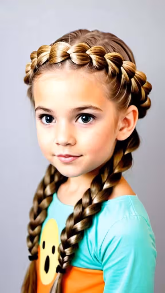 Mermaid Braid Hairstyles for Halloween for kids