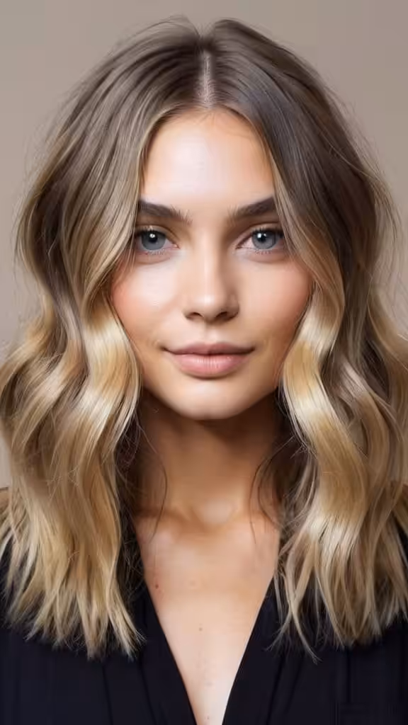 Middle Part For Wavy Hair Low maintenance hairstyles