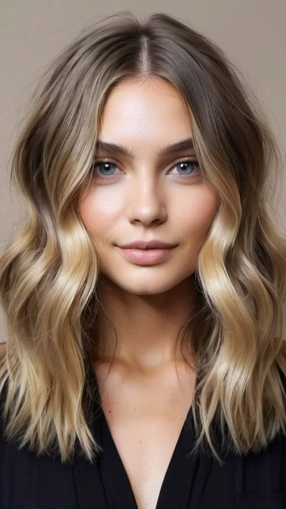 Middle Part For Wavy Hair Low maintenance hairstyles