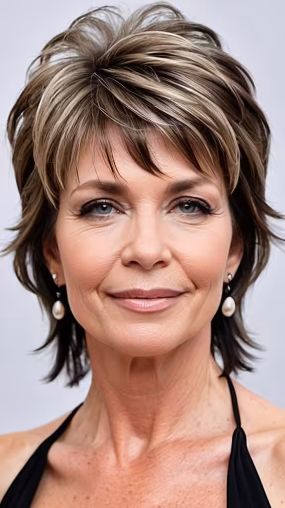 Mullet Shag Hairstyles for women over 40