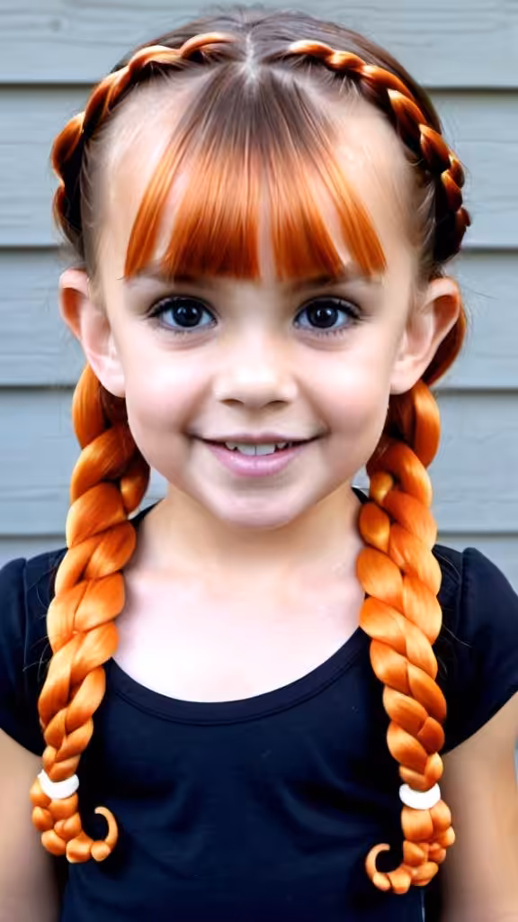 Octopus Braids Hairstyles for Halloween for kids