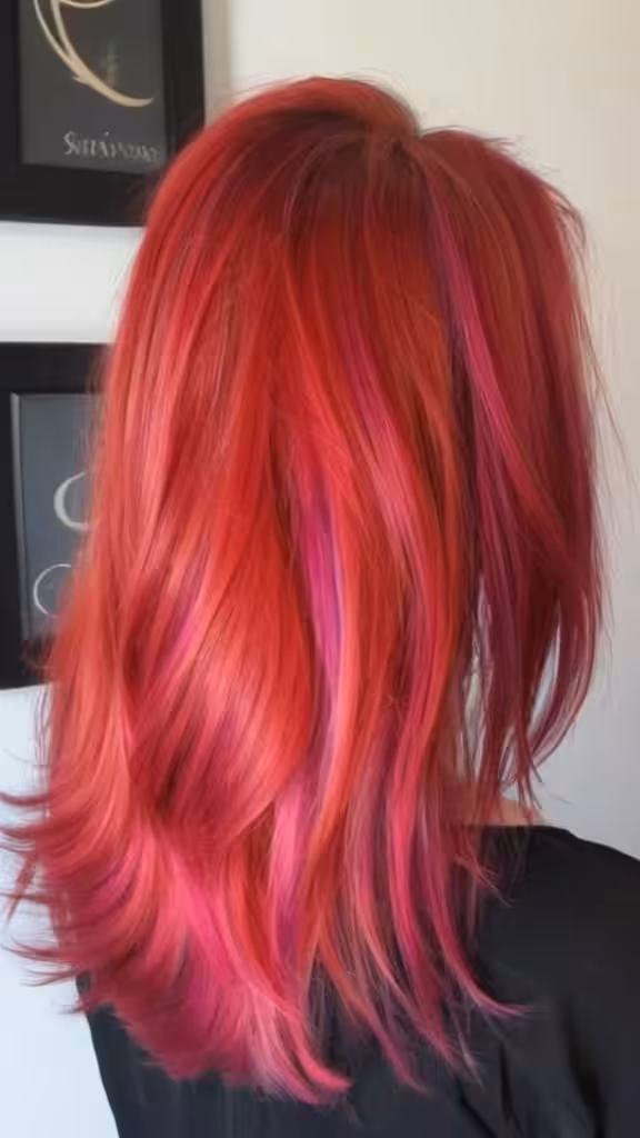 Pasteurized Red For Straight Hair Unicorn Hair For Woman Over 60