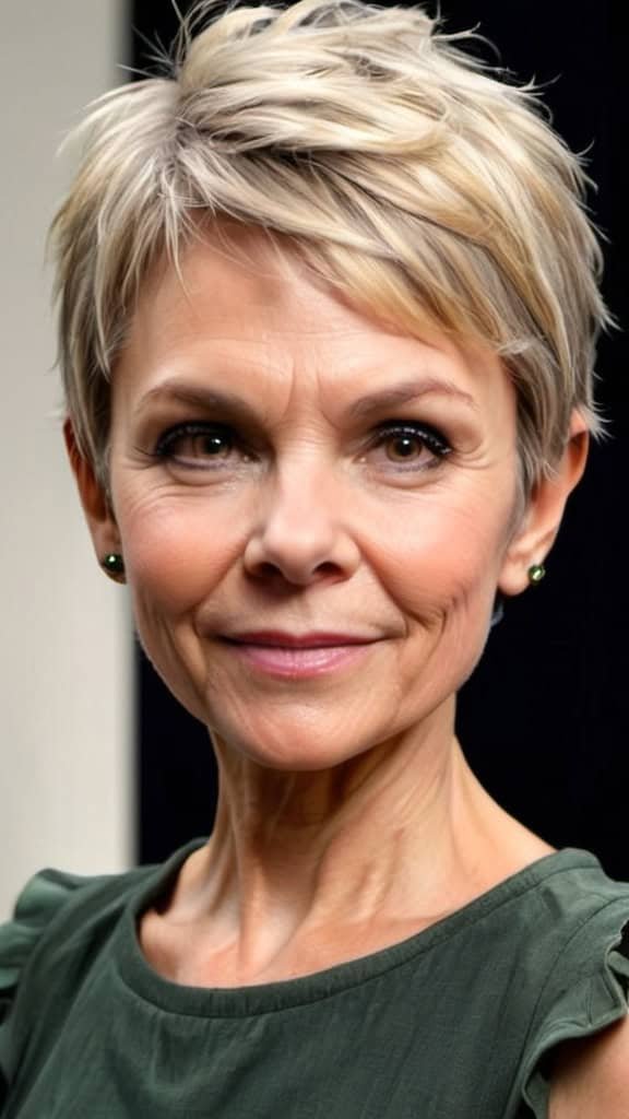 Peter Pan Pixie Wavy Hairstyles For Women Over 40