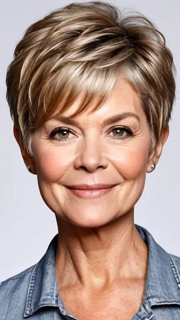 Piecey Natural Short Cut Short Hairstyles For Fine Hair for Woman Over 70