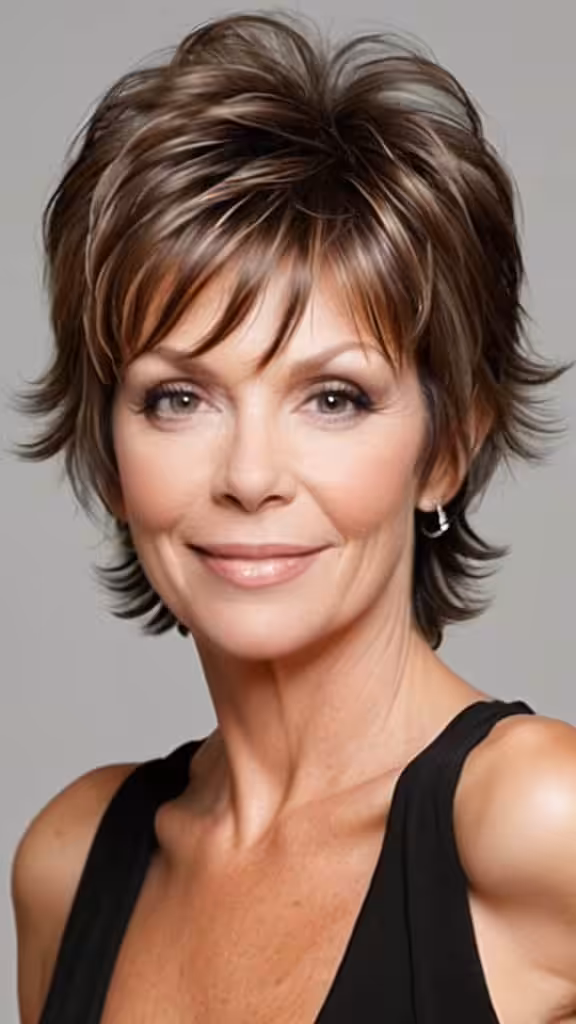 Piecey Shag Shag Hairstyles For Women Over 50