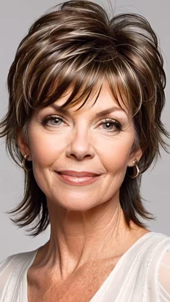 Piecey Textured Shag Shag Hairstyles For Women Over 50