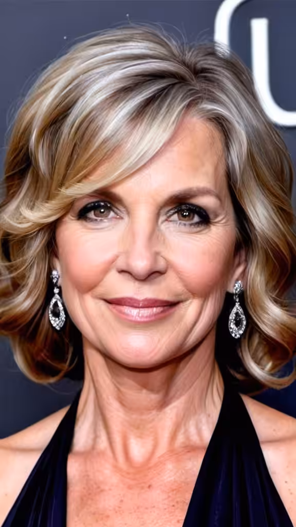 Polished Waves Hairstyles for women over 40