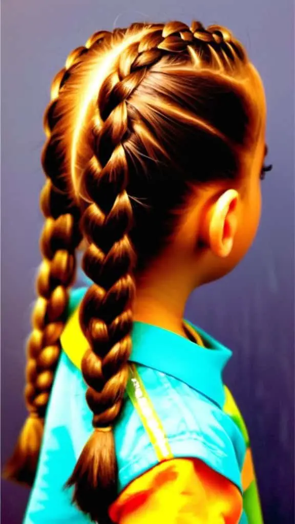 Pony Hop Braid Hairstyles Diwali Hairstyles for kids