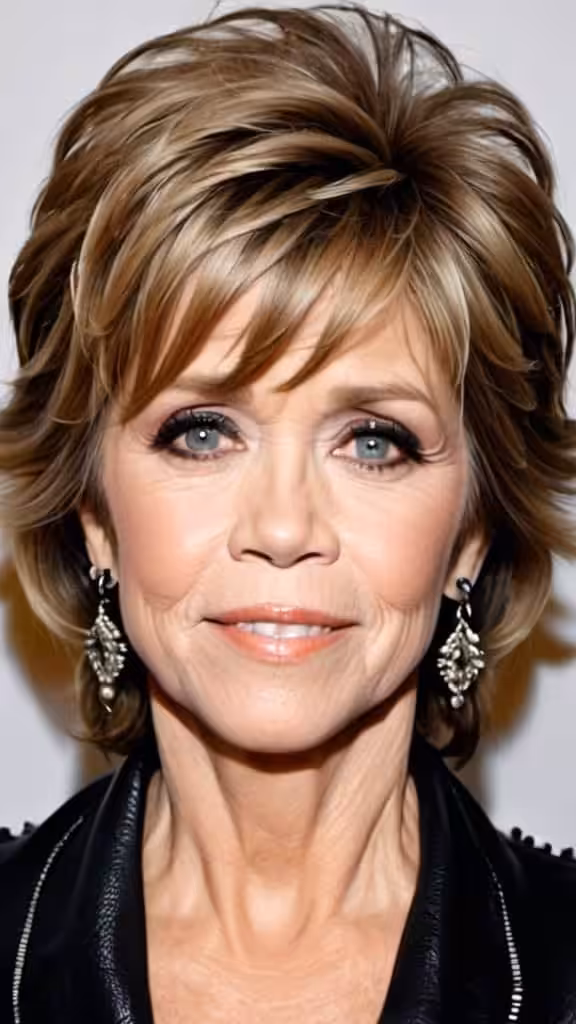 Punk Shag Cut Jane Fonda hairstyles