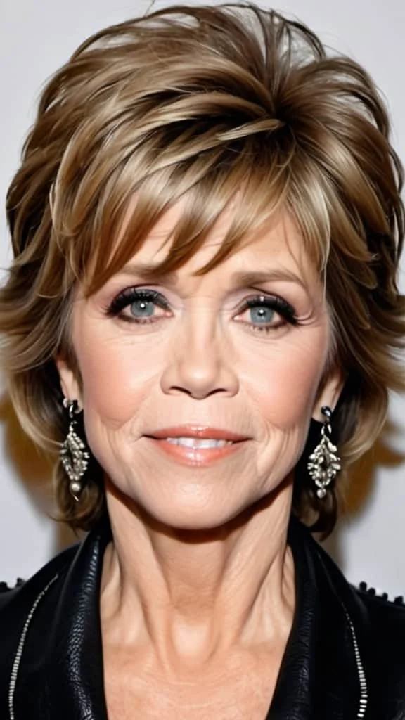 Punk Shag Cut Jane Fonda hairstyles