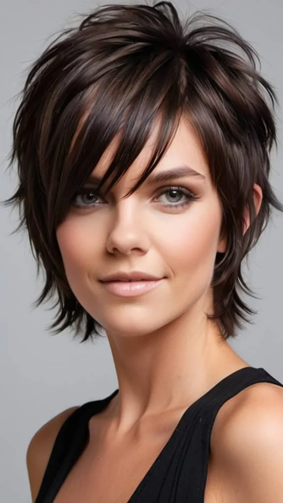 Razor Shag Low maintenance hairstyles