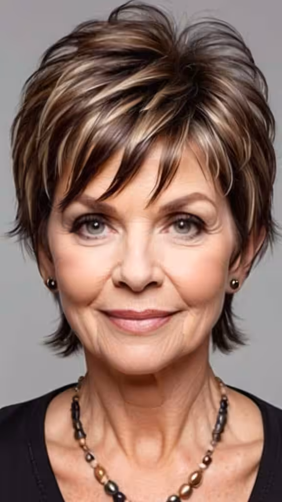 Razored Layered Short Shag Short Shag Hairstyles For Women Over 60