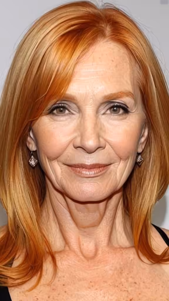 Reddish Blonde Blonde hair for older women