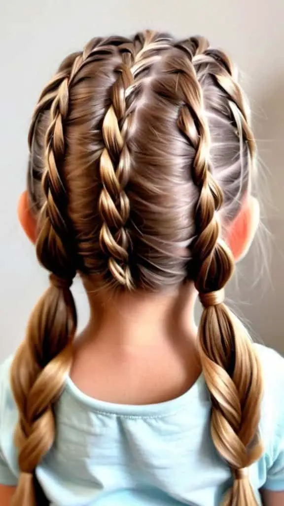 Romantic Waterfall Braid Braided Hairstyles for Thanksgiving for kids