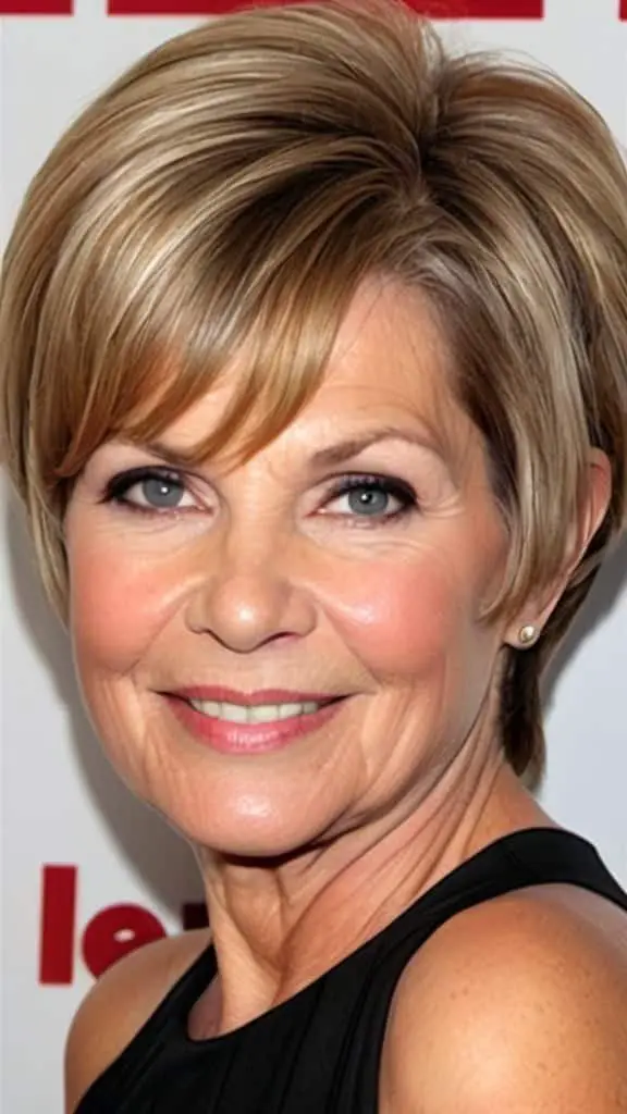 Rounded Wedge Wedge Haircuts For Women Over 50