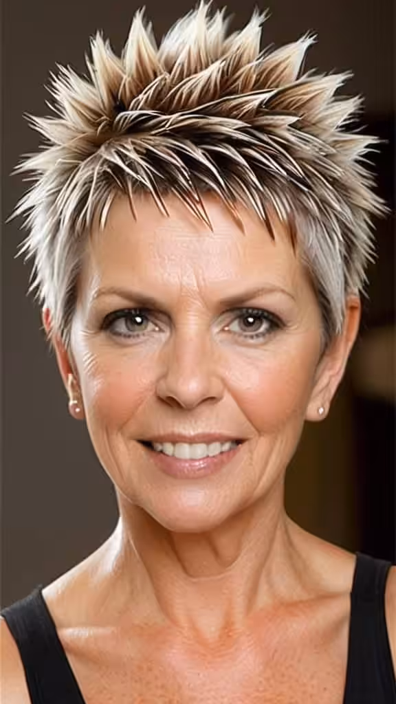 Sassy Spiky Hair Short spiky haircuts for women over 60