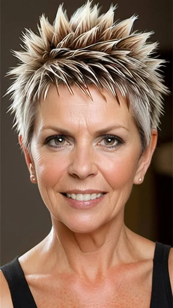 Sassy Spiky Hair Short spiky haircuts for women over 60