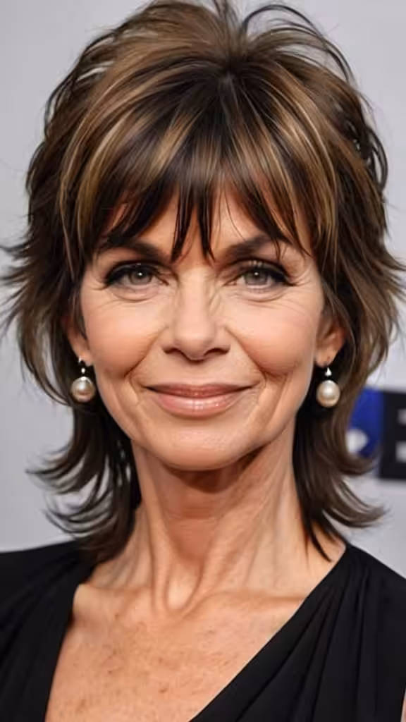 Shaggy Layers With Bangs Shag Hairstyles For Women Over 50