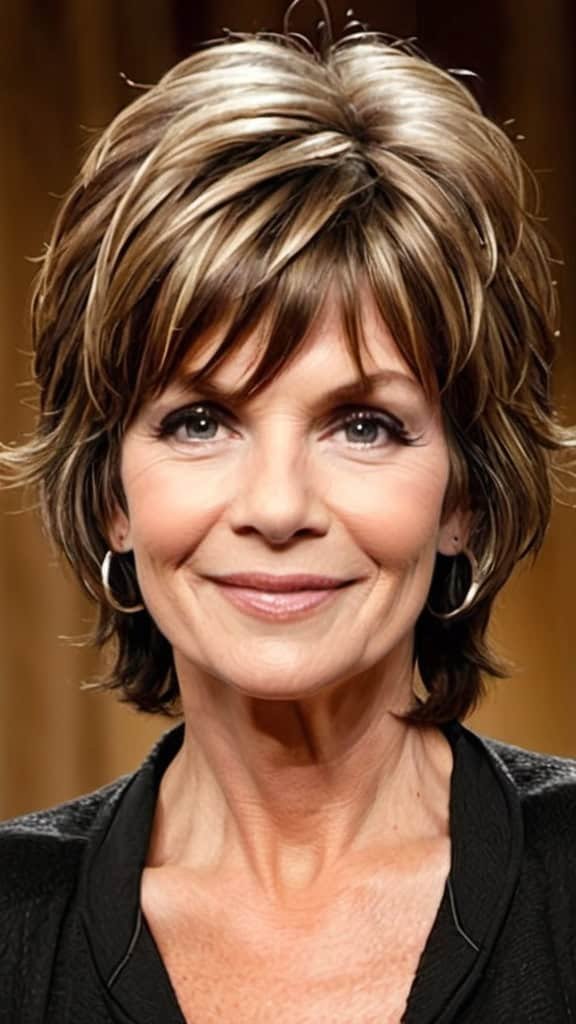 Shaggy Long Bob Short Shag Hairstyles For Women Over 60