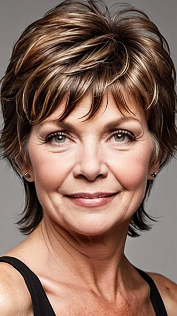 Shaggy Mullet Short Shag Hairstyles For Women Over 60