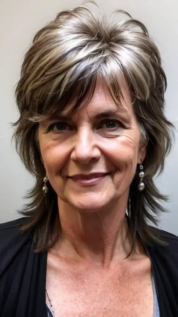 Shaggy Mullet Long hairstyles for women over 50