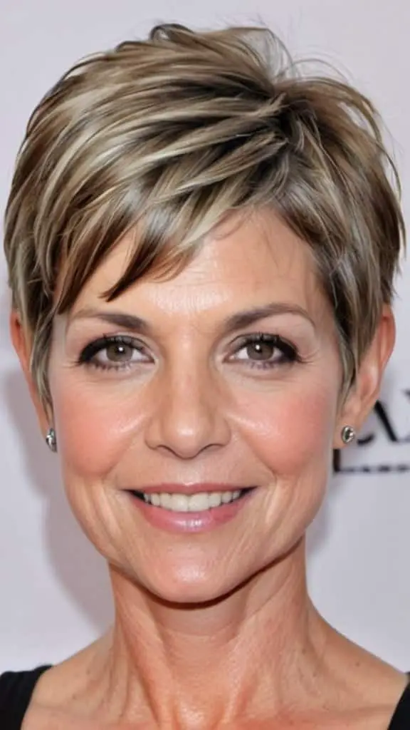 Short Layered Pixie Short Hairstyles For Women Over 40