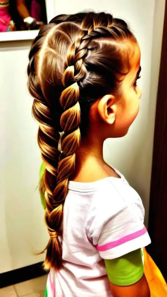 Side Braid Hairstyles Diwali Hairstyles for kids