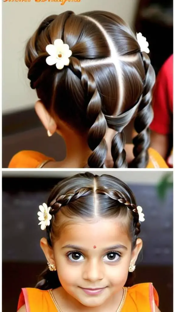 Simple Double Twist Hairstyle