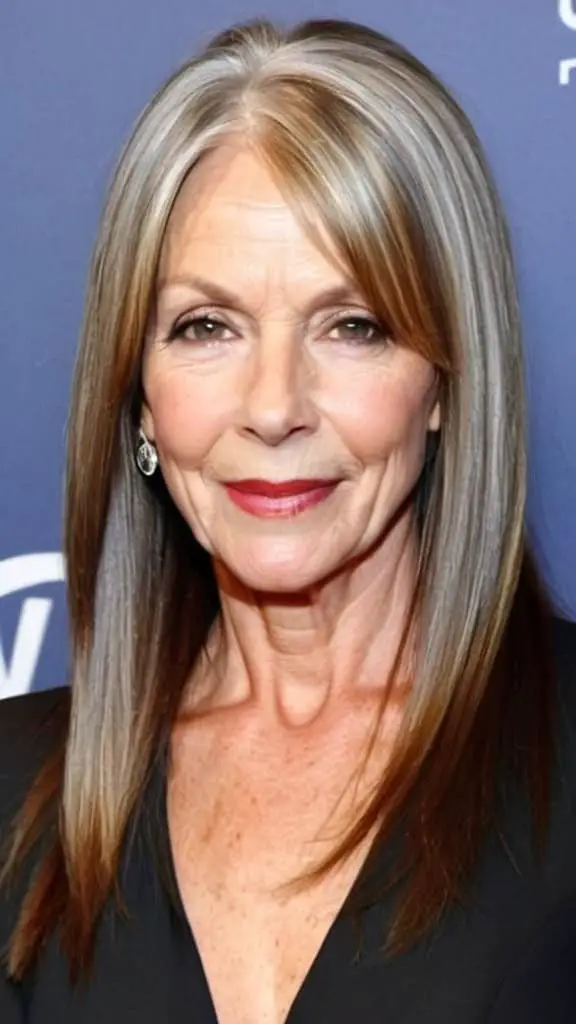 Sleek Long Hair Long hairstyles for women over 50