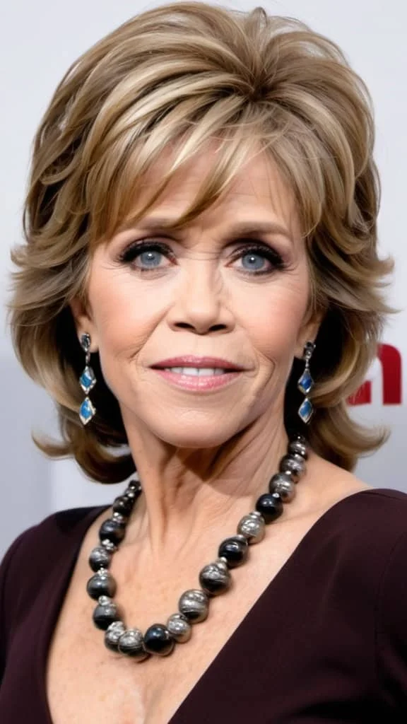 Soft Layers Jane Fonda hairstyles