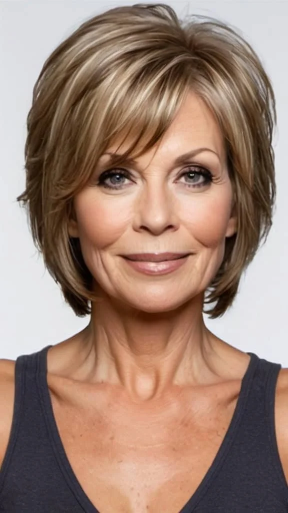 Stacked Bob Short Hairstyles For Thin Hair For Woman Over 50