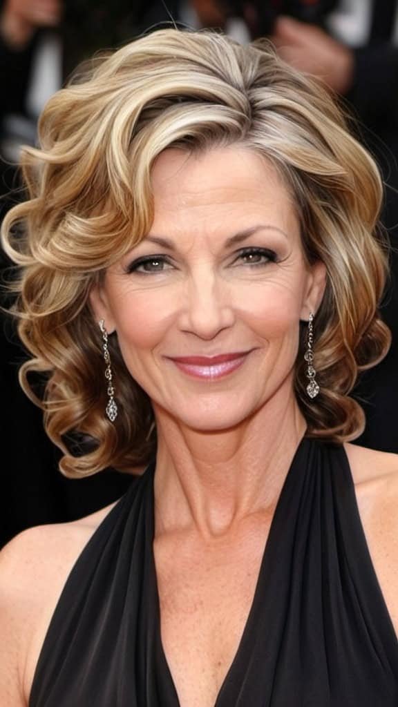 Swept Back Hairstyle Wavy Hairstyles For Women Over 40