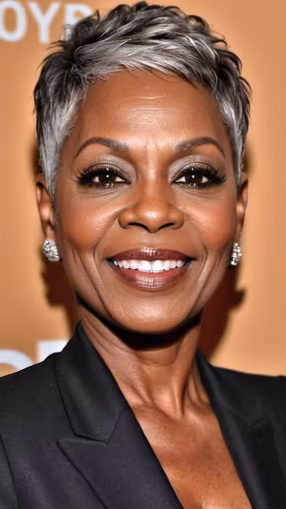 Tapered Cut with Layers Hairstyles for black women over 50