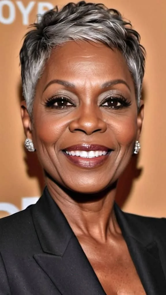 Tapered Cut with Layers Hairstyles for black women over 50