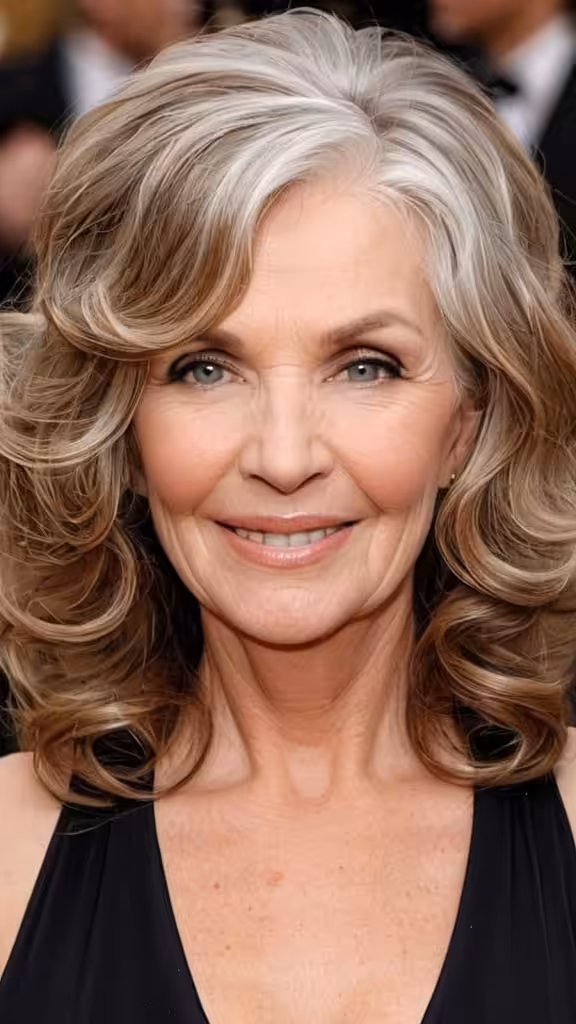 Textured Waves Wavy Hairstyles For Women Over 60