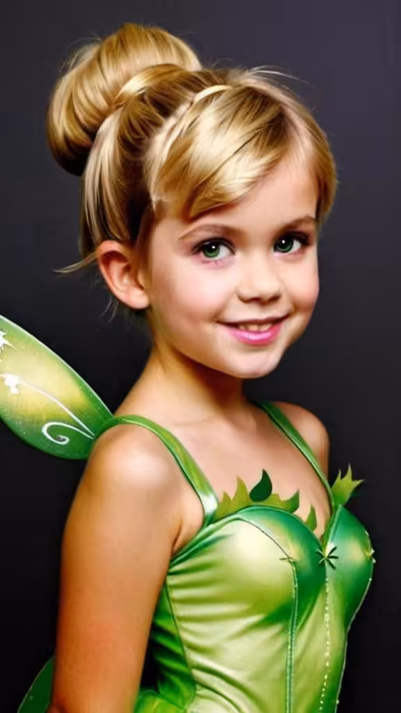 Tinker Bell Hairstyle for Halloween hairstyles for Halloween for girls